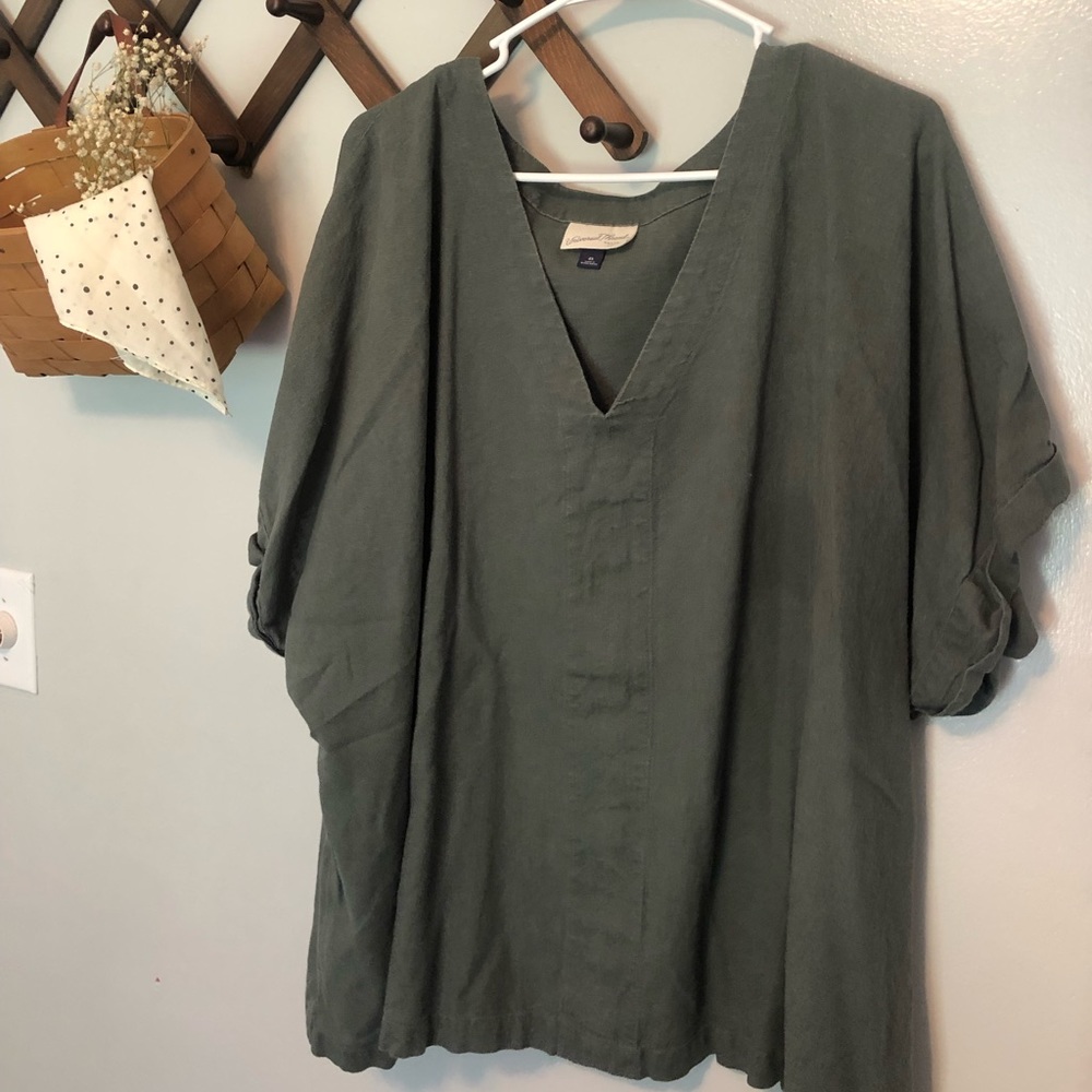 Plus Size Linen Top